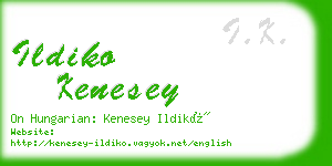 ildiko kenesey business card